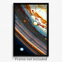 Pixel Art Poster - Pristine Jupiter (8 Bit Psychedelic Trippy Video Game Print)