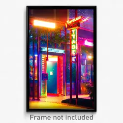 Pixel Art Poster - Tidy Esplande (8 Bit Psychedelic Trippy Video Game Print)