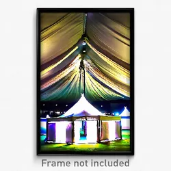 Pixel Art Poster - Pure Tent (8 Bit Psychedelic Trippy Weird Video Game Print)