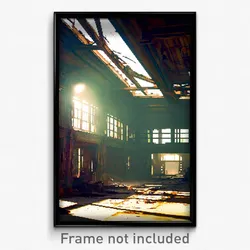 Pixel Art Poster - Adventurous Derelict (8 Bit Psychedelic Video Game Print)