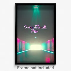 Pixel Art Poster - Sentimental Pass (8 Bit Psychedelic Trippy Video Game Print)