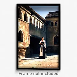 Pixel Art Poster - Worn Nunnery (8 Bit Psychedelic Trippy Video Game Print)
