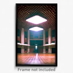 Pixel Art Poster - Rubbery Court (8 Bit Psychedelic Trippy Video Game Print)