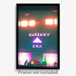 Pixel Art Poster - Quirky Cdmx (8 Bit Psychedelic Trippy Weird Video Game Print)