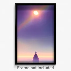 Pixel Art Poster - Far Dreamscape (8 Bit Psychedelic Trippy Video Game Print)