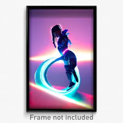 Pixel Art Poster - Stimulating Portal (8 Bit Psychedelic Video Game Print)