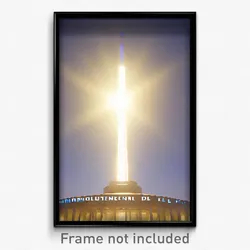 Pixel Art Poster - Monumental Dell (8 Bit Psychedelic Trippy Video Game Print)