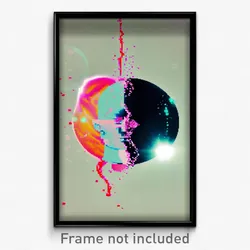 Pixel Art Poster - Bubbly Ego Death (8 Bit Psychedelic Trippy Video Game Print)