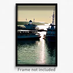 Pixel Art Poster - Far Ferry (8 Bit Psychedelic Trippy Weird Video Game Print)