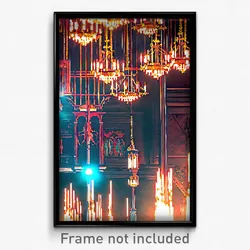 Pixel Art Poster - Lavish Forgeworks (8 Bit Psychedelic Trippy Video Game Print)