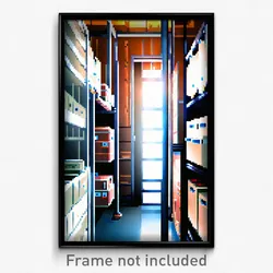 Pixel Art Poster - Authentic Storage Room (8 Bit Psychedelic Video Game Print)