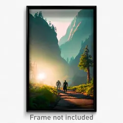 Pixel Art Poster - Menacing Valley (8 Bit Psychedelic Trippy Video Game Print)