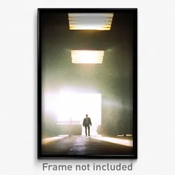 Pixel Art Poster - Infamous Aperture (8 Bit Psychedelic Trippy Video Game Print)