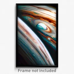 Pixel Art Poster - Haunting Jupiter (8 Bit Psychedelic Trippy Video Game Print)