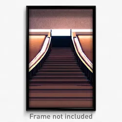 Pixel Art Poster - Brown Landing (8 Bit Psychedelic Trippy Video Game Print)