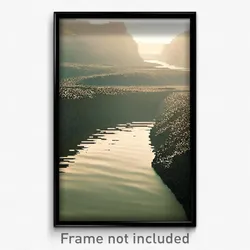 Pixel Art Poster - Coarse Channel (8 Bit Psychedelic Trippy Video Game Print)