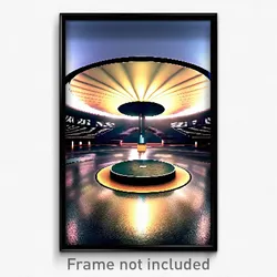 Pixel Art Poster - Circular Berth (8 Bit Psychedelic Trippy Video Game Print)