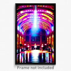 Pixel Art Poster - Agile Budapest (8 Bit Psychedelic Trippy Video Game Print)