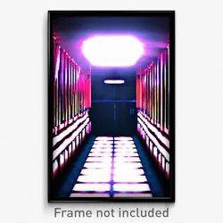 Pixel Art Poster - Bold Berth (8 Bit Psychedelic Trippy Weird Video Game Print)