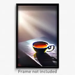Pixel Art Poster - Spotless Hot Tea (8 Bit Psychedelic Trippy Video Game Print)