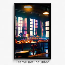 Pixel Art Poster - Far Haberdashery (8 Bit Psychedelic Trippy Video Game Print)