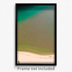 Pixel Art Poster - Puny Sandbar (8 Bit Psychedelic Trippy Video Game Print)