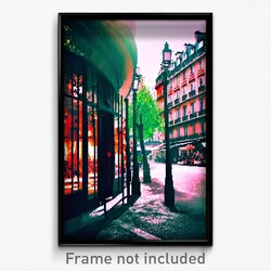 Pixel Art Poster - Shady Paris (8 Bit Psychedelic Trippy Weird Video Game Print)