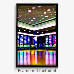 Pixel Art Poster - Noted Stock Trading Floor (8 Bit Video Game Print)