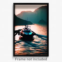 Pixel Art Poster - Advanced Mooring (8 Bit Psychedelic Trippy Video Game Print)