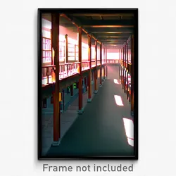 Pixel Art Poster - Deadly Barracks (8 Bit Psychedelic Trippy Video Game Print)