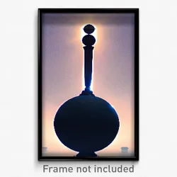 Pixel Art Poster - Spherical Mere (8 Bit Psychedelic Trippy Video Game Print)
