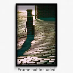 Pixel Art Poster - Lonely Brickyard (8 Bit Psychedelic Trippy Video Game Print)