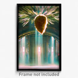 Pixel Art Poster - Fluffy Cistern (8 Bit Psychedelic Trippy Video Game Print)