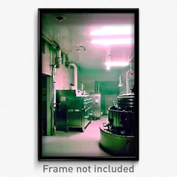 Pixel Art Poster - Bright Boiler Room (8 Bit Psychedelic Video Game Print)