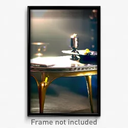 Pixel Art Poster - Shiny Table (8 Bit Psychedelic Trippy Weird Video Game Print)