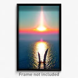 Pixel Art Poster - Amazing Seascape (8 Bit Psychedelic Trippy Video Game Print)