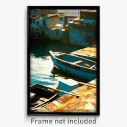 Pixel Art Poster - Worn Harbour (8 Bit Psychedelic Trippy Video Game Print)