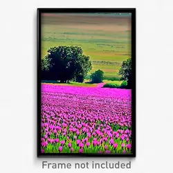 Pixel Art Poster - Distinct Prairie (8 Bit Psychedelic Trippy Video Game Print)