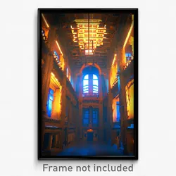 Pixel Art Poster - Insane Historical Architecture (8 Bit Video Game Print)