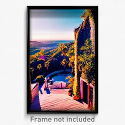 Pixel Art Poster - Wonderful View (8 Bit Psychedelic Trippy Video Game Print)