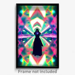 Pixel Art Poster - Kaleidoscopic Hold (8 Bit Psychedelic Video Game Print)