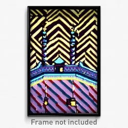 Pixel Art Poster - Zigzag Folly (8 Bit Psychedelic Trippy Video Game Print)