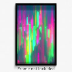 Pixel Art Poster - Glitchy Reaches (8 Bit Psychedelic Trippy Video Game Print)