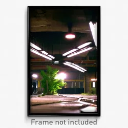 Pixel Art Poster - Underground Yard (8 Bit Psychedelic Trippy Video Game Print)