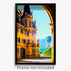 Pixel Art Poster - Thick Chateau (8 Bit Psychedelic Trippy Video Game Print)