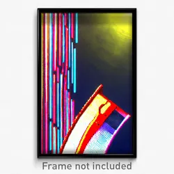 Pixel Art Poster - Plastic Slit (8 Bit Psychedelic Trippy Video Game Print)
