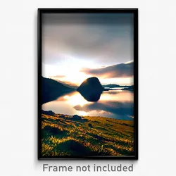 Pixel Art Poster - Blissful Loch (8 Bit Psychedelic Trippy Video Game Print)