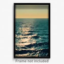 Pixel Art Poster - Crowded Ocean (8 Bit Psychedelic Trippy Video Game Print)