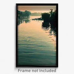 Pixel Art Poster - Elderly Backwater (8 Bit Psychedelic Trippy Video Game Print)
