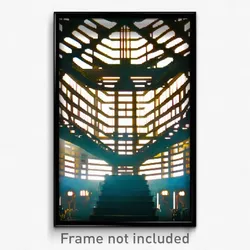 Pixel Art Poster - Incredible Repository (8 Bit Psychedelic Video Game Print)